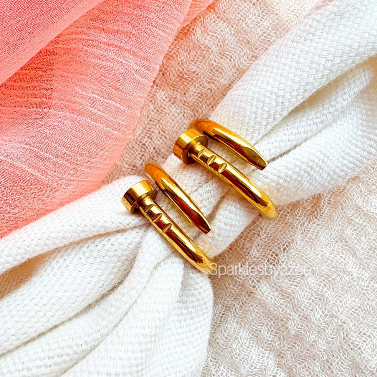 Nail Ring - 18K Gold Plated